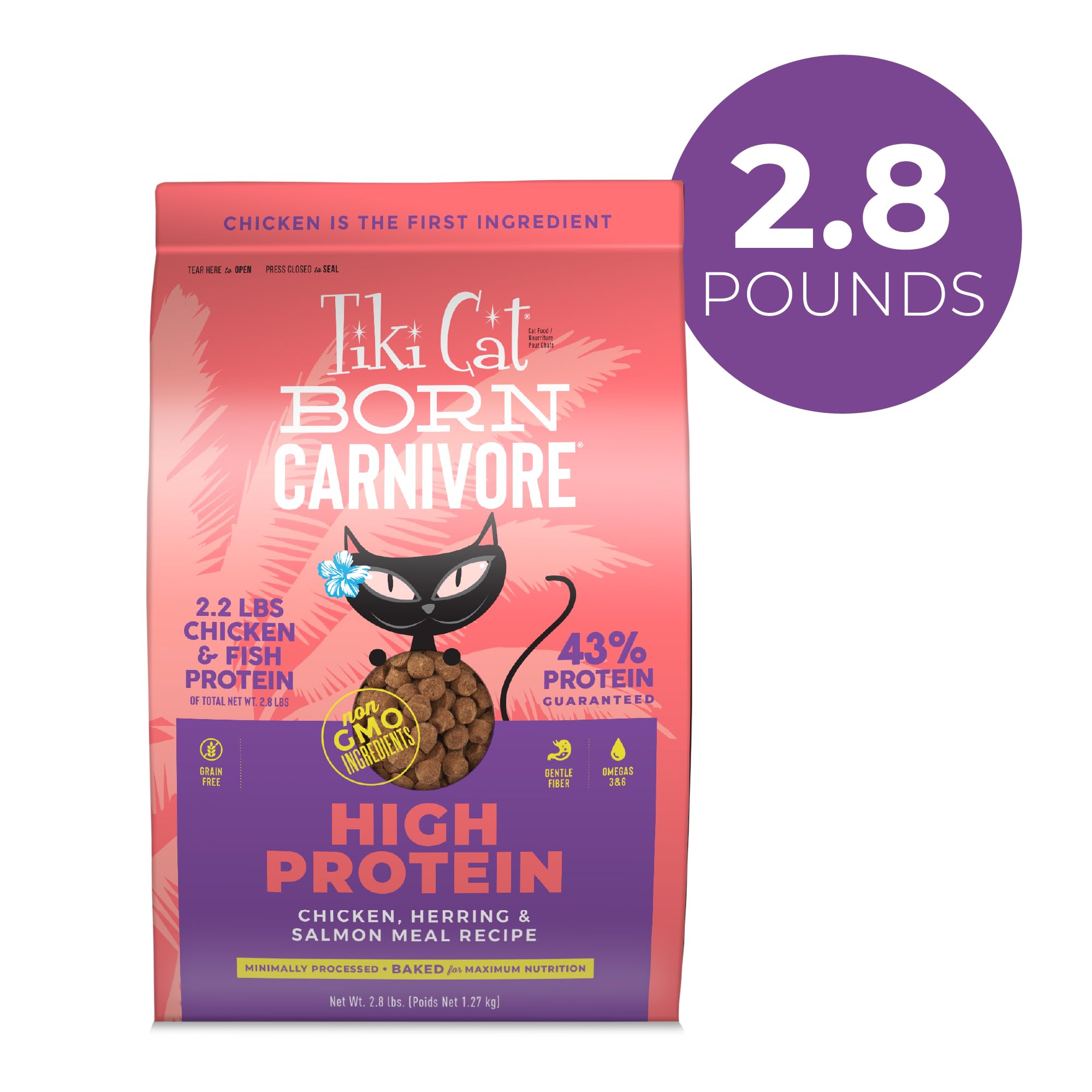 TIKI PETS croquettes gros plan montrant texture nutritive pour appétence