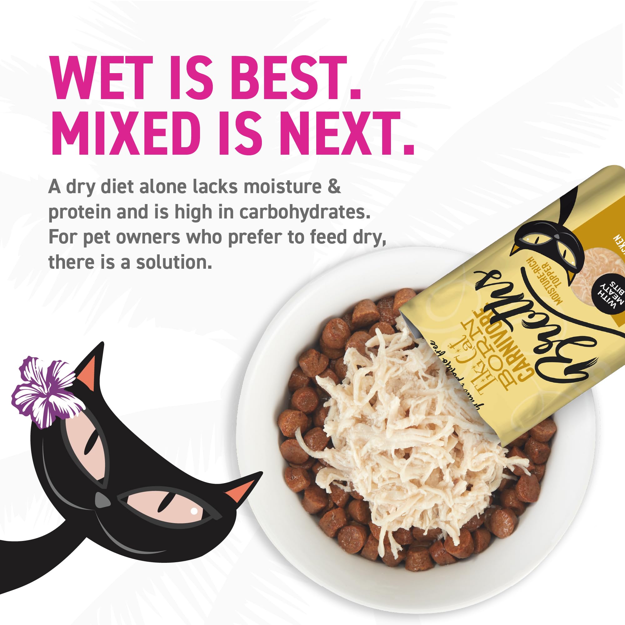 TIKI PETS comparaison de taille du sachet pour portionnage facile