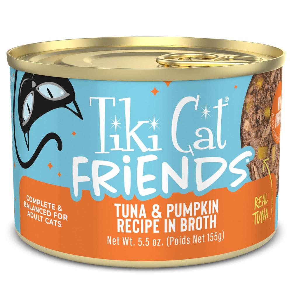 TIKI PETS boîte Tiki Cat Friends face montrant emballage et bénéfice nutritionnel
