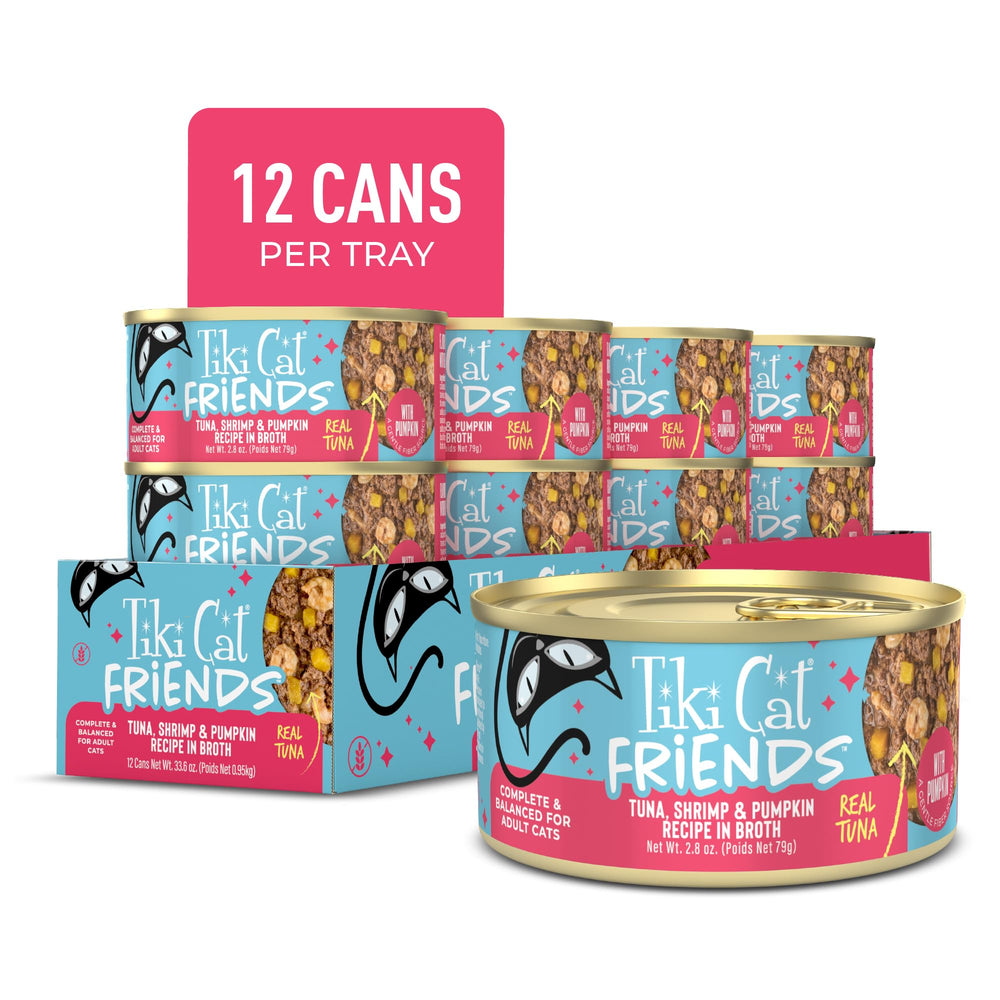 TIKI PETS gros plan sur les flocons et le bouillon hydratant