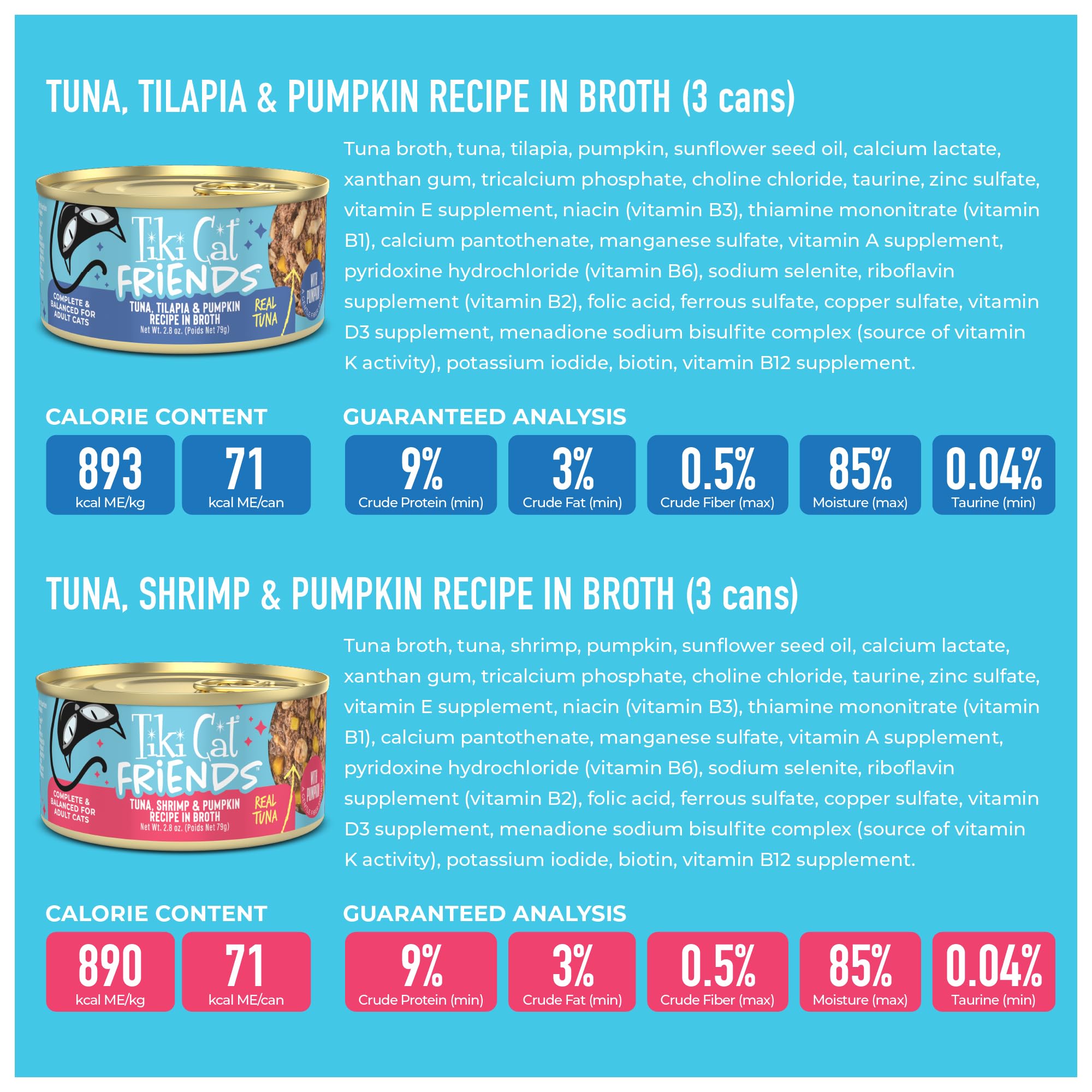 TIKI PETS étiquette Dolphin-Safe pour souligner la pêche responsable