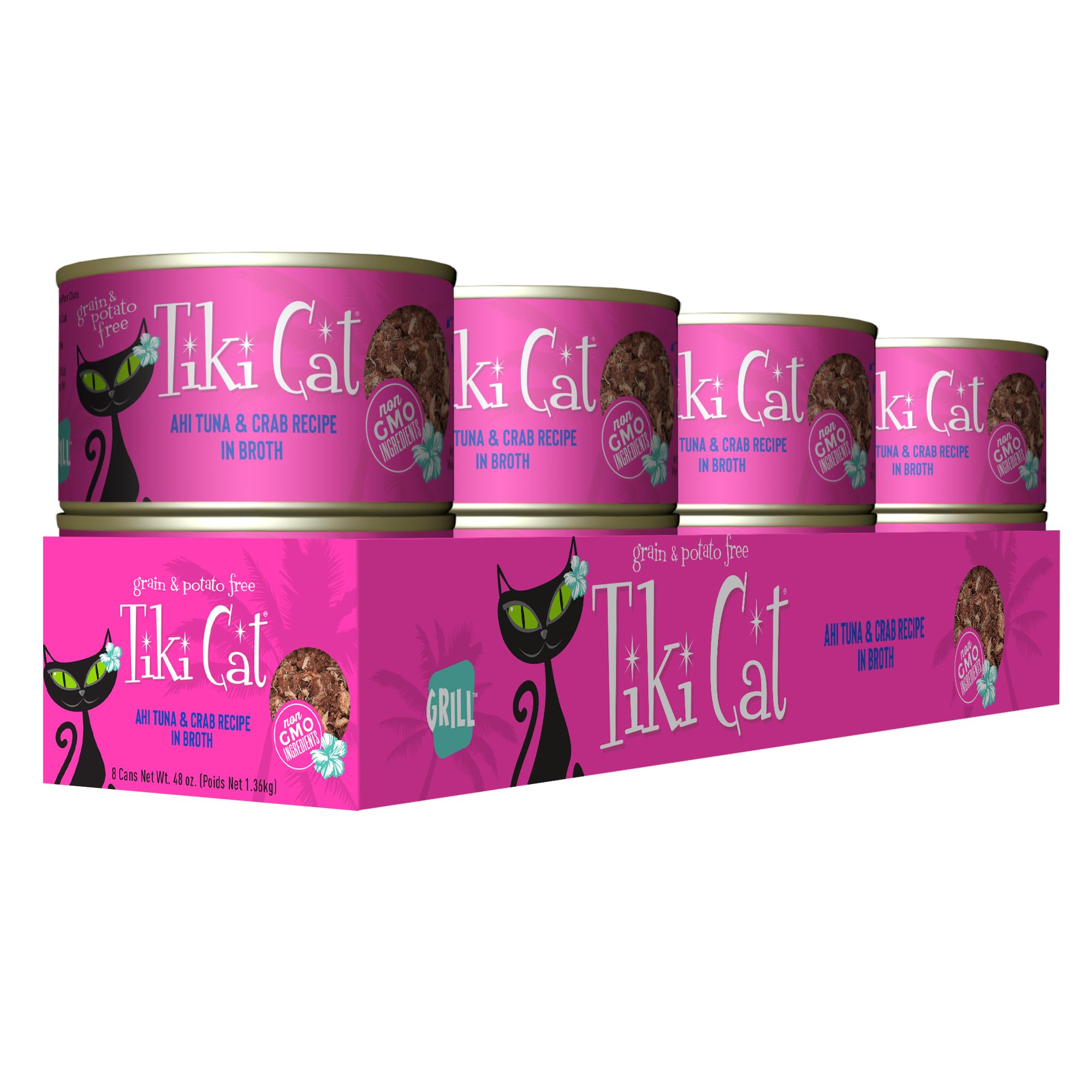 TIKI PETS conserve ouverte avec consommé clair pour meilleure hydratation