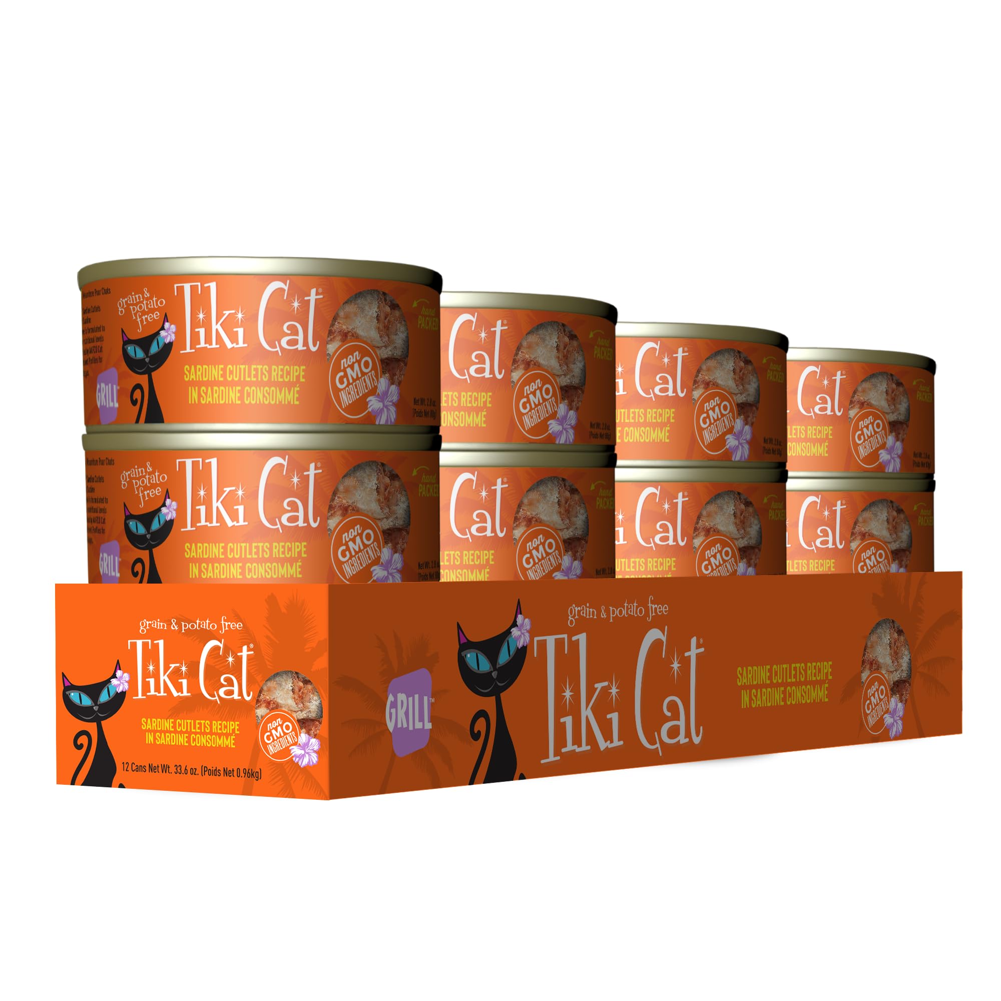 TIKI PETS conserve ouverte montrant le consommé, facilite l'hydratation du chat