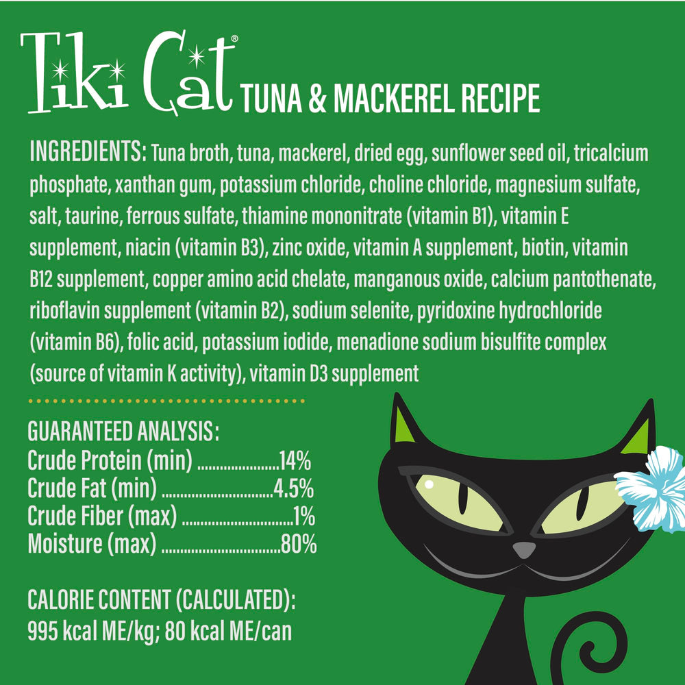 TIKI PETS comparaison de taille du sachet, précise le format 2,8 oz pour gestion des rations