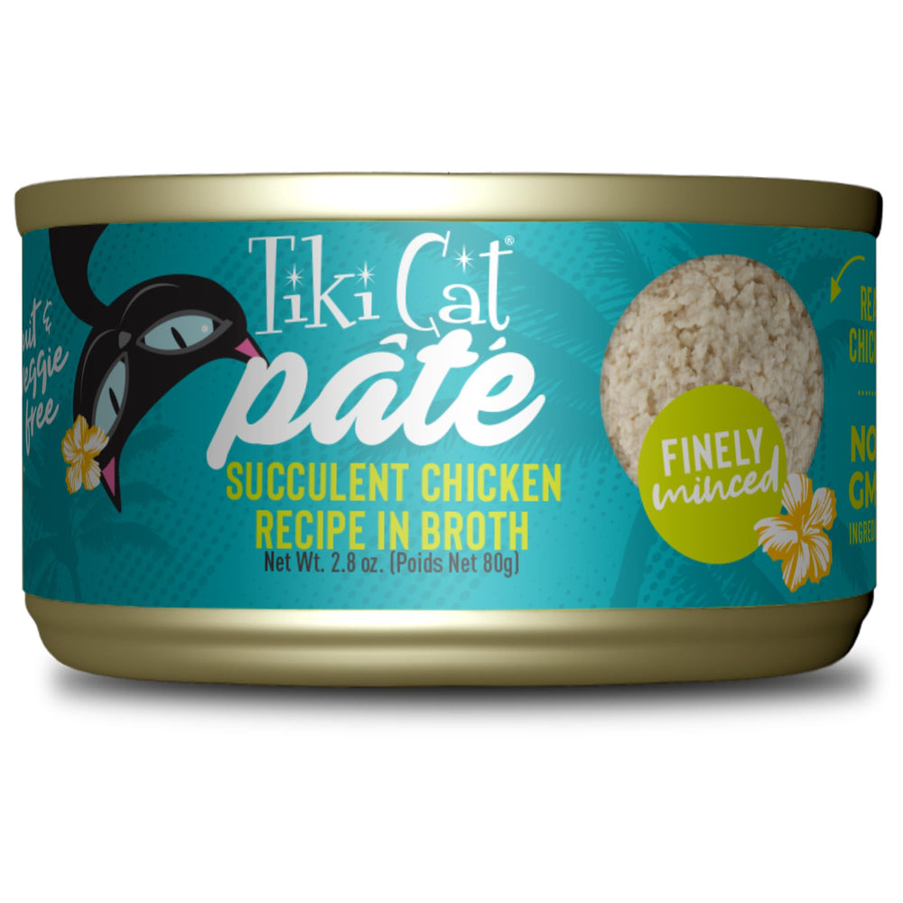 TIKI PETS Tiki Cat boîte vue avant, design clair et lisible