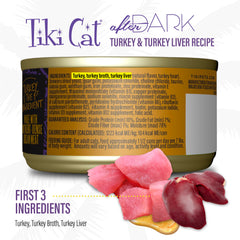 TIKI PETS bol servi montrant chat mangeant, favorise hydratation