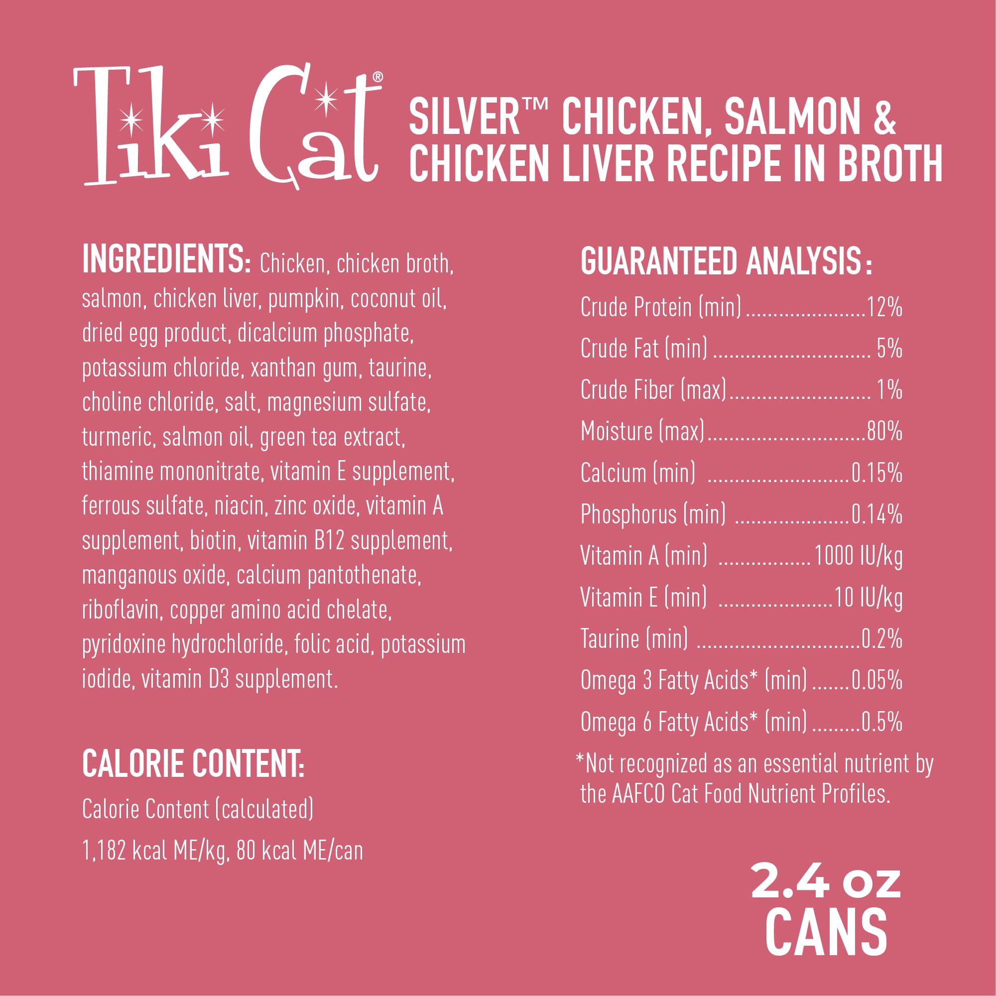 TIKI PETS étiquette nutritionnelle lisible, info phosphore réduite