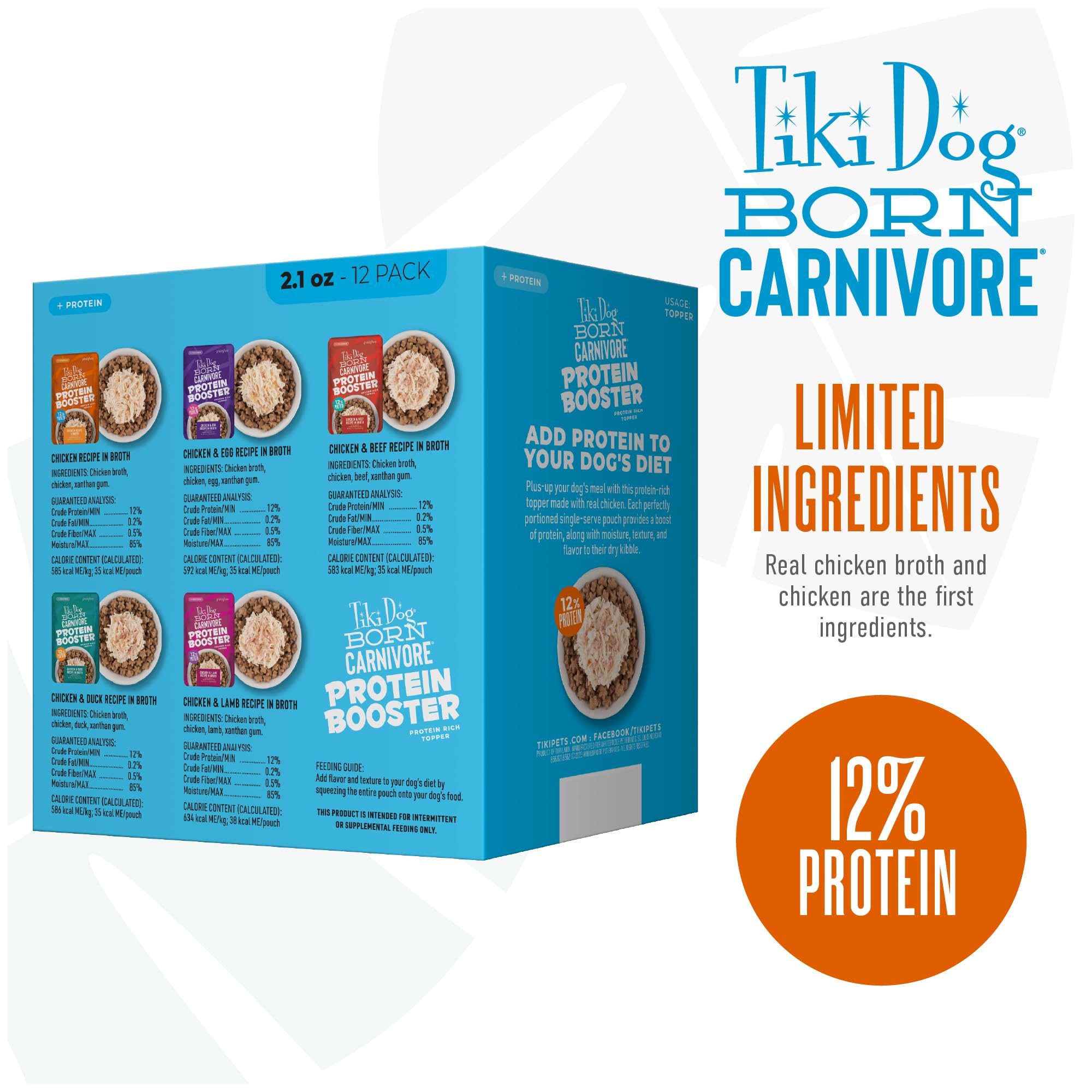 TIKI PETS Topper poulet versé sur croquettes pour plus de goût