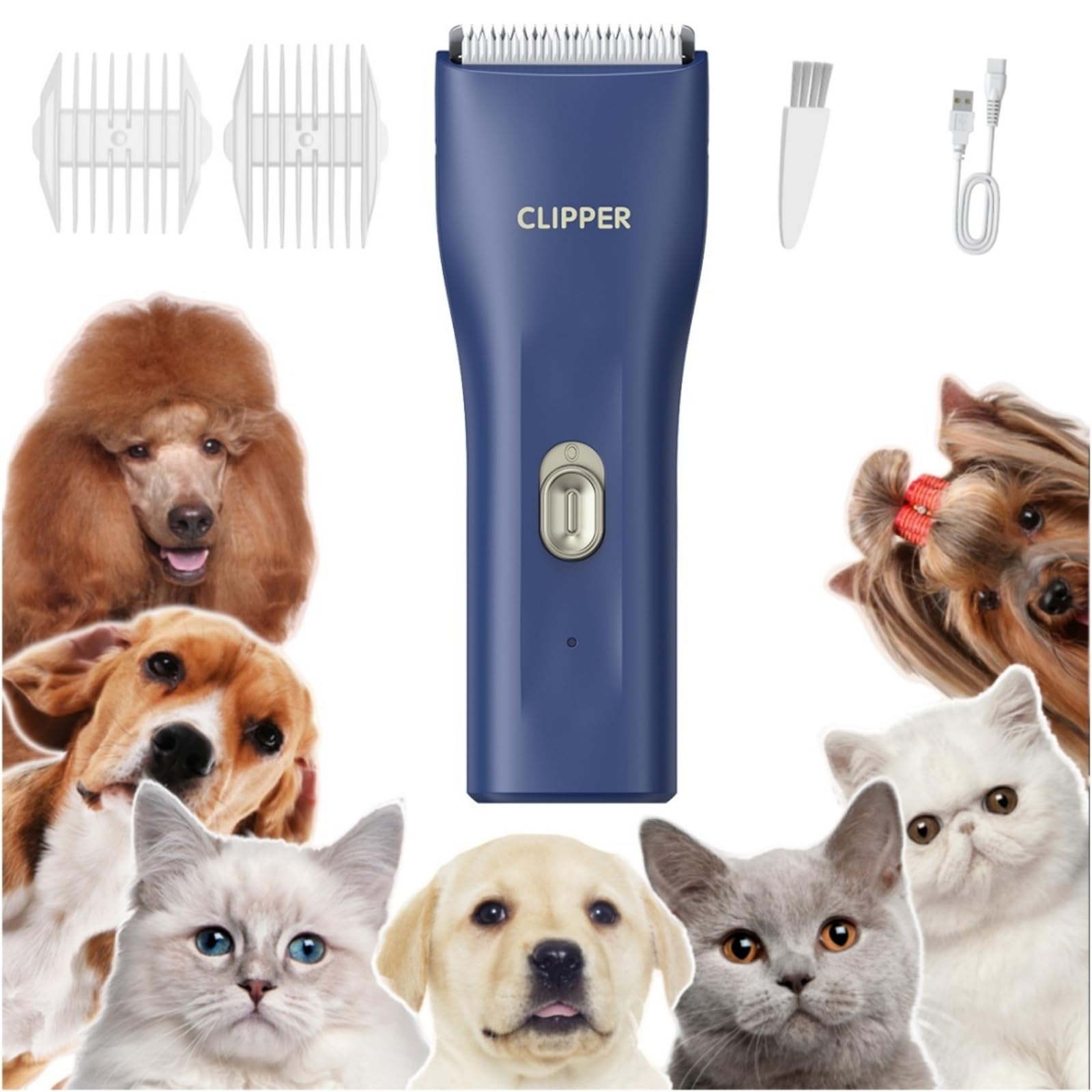Tileon tondeuse vue de face montrant design compact et prise en main confortable
