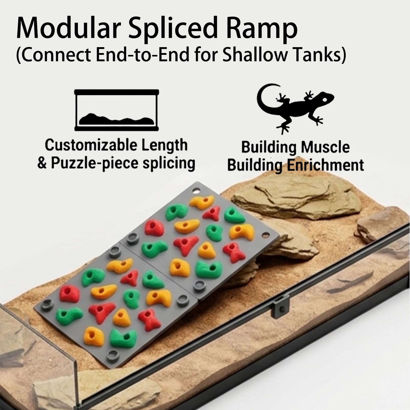 TIMSO détail des pieds de support solides, stabilise la structure au sol du terrarium