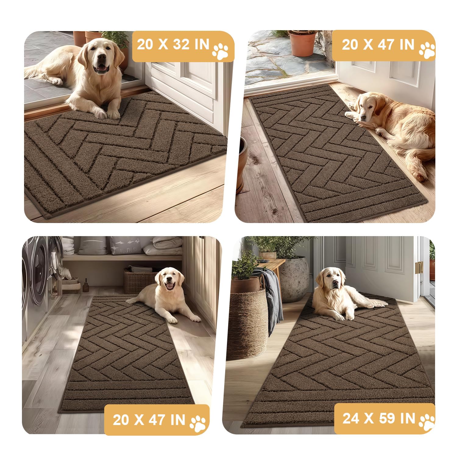 Tindbea tapis sous gamelles illustrant protection des sols et facilité de nettoyage
