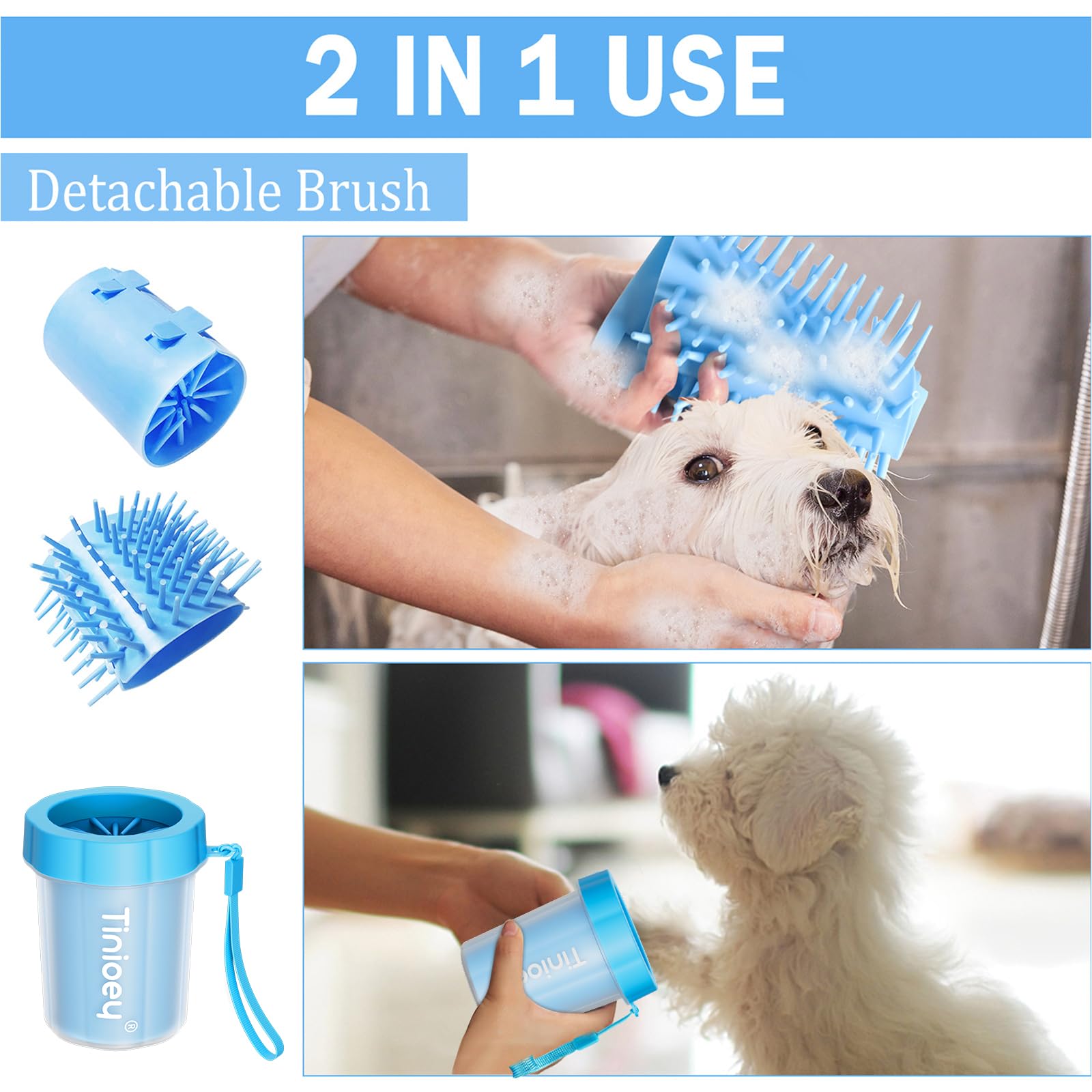 Tinioey pot de baume et serviette absorbante pour hydrater et sécher la patte