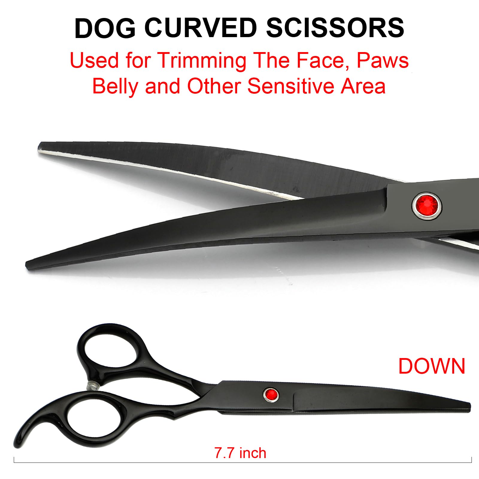 TINMARDA ciseaux en usage sur chien, coupe confortable et précise