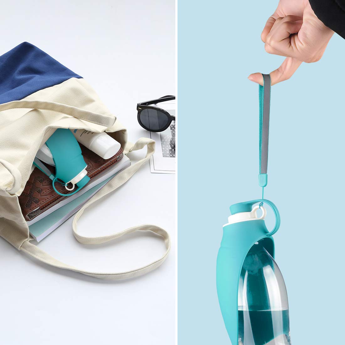 TIOVERY mousqueton inox accroché à un sac, facilite le transport en randonnée