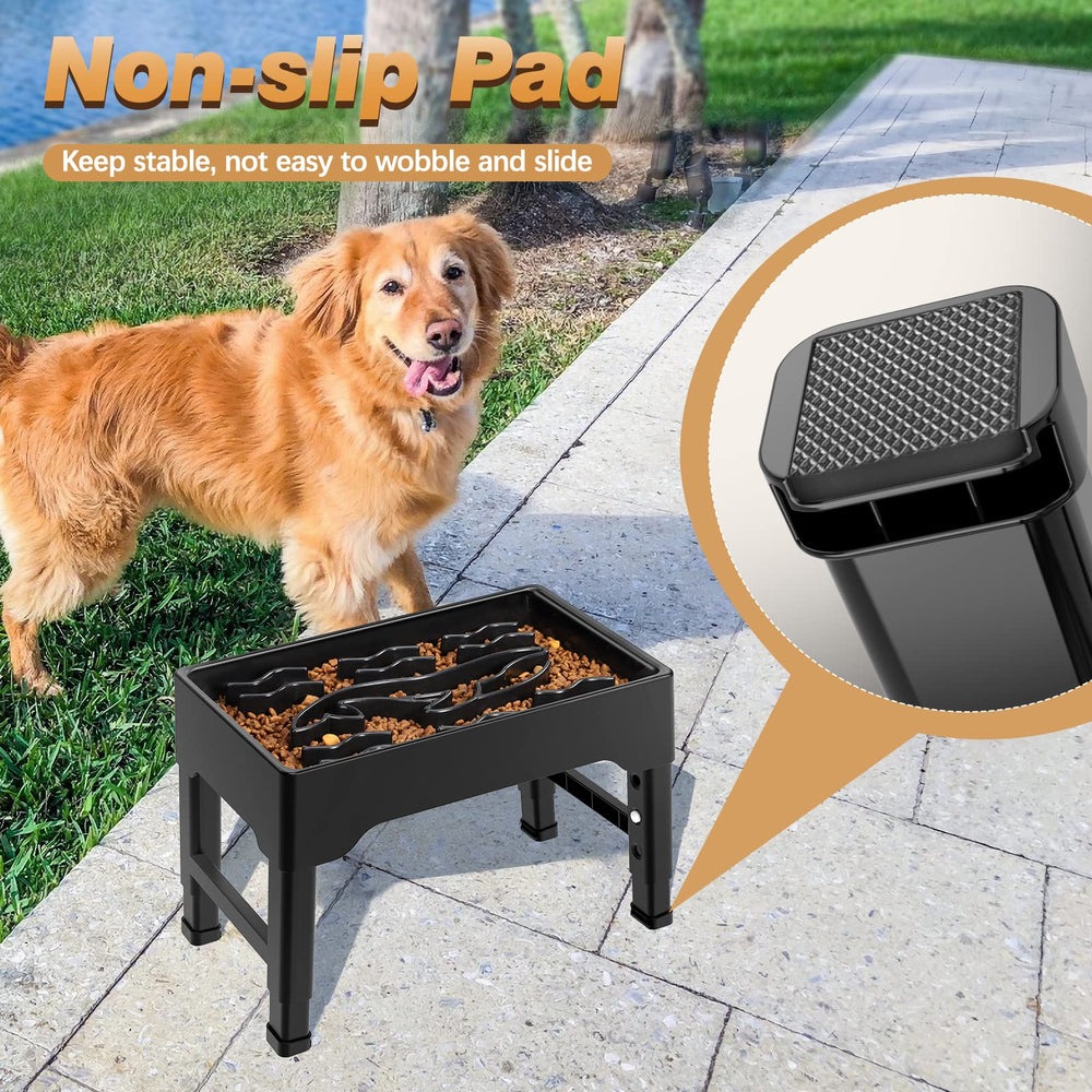 Affichage mechanismes Tivray hauteurs réglables pour ajuster posture canine