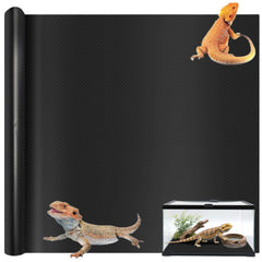 Tlence tapis terrarium face avant montrant le revêtement noir et protection durable