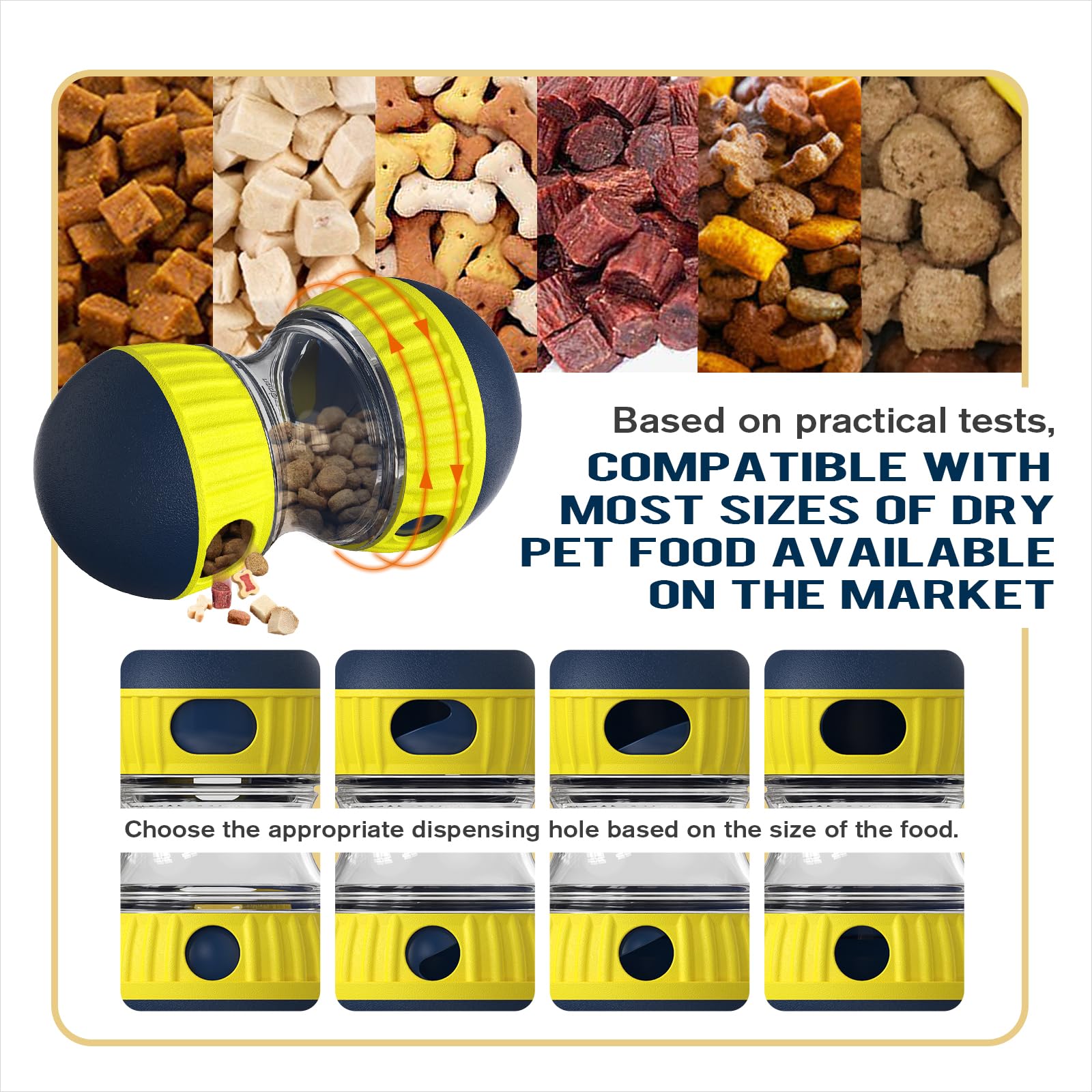 TLKNG balle en usage avec chien moyen stimulant l'activité mentale