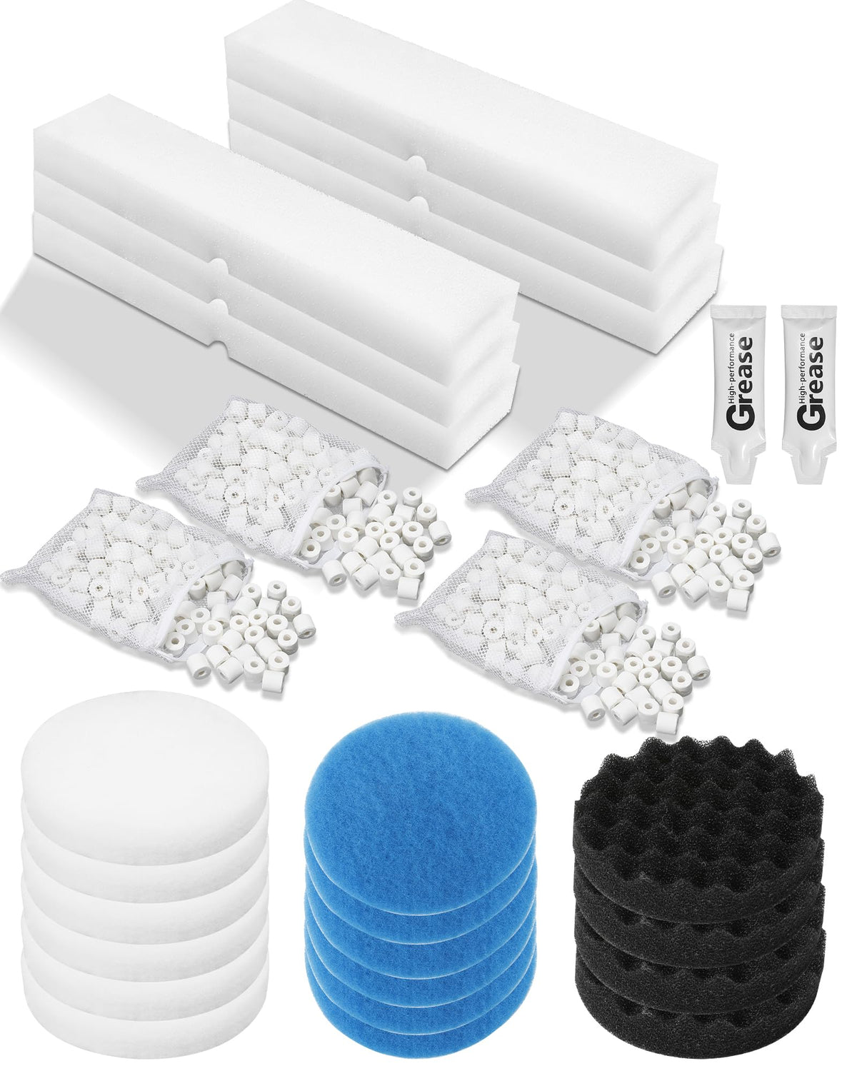 Tofcbye emballage du kit filtrant complet montrant compatibilité Fluval et gains de performance