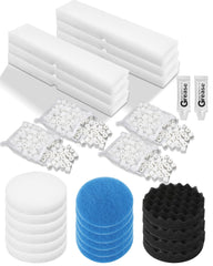 Tofcbye emballage du kit filtrant complet montrant compatibilité Fluval et gains de performance