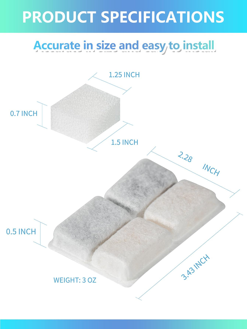 TOGGATH comparaison taille avec règle, dimension précise et compatible