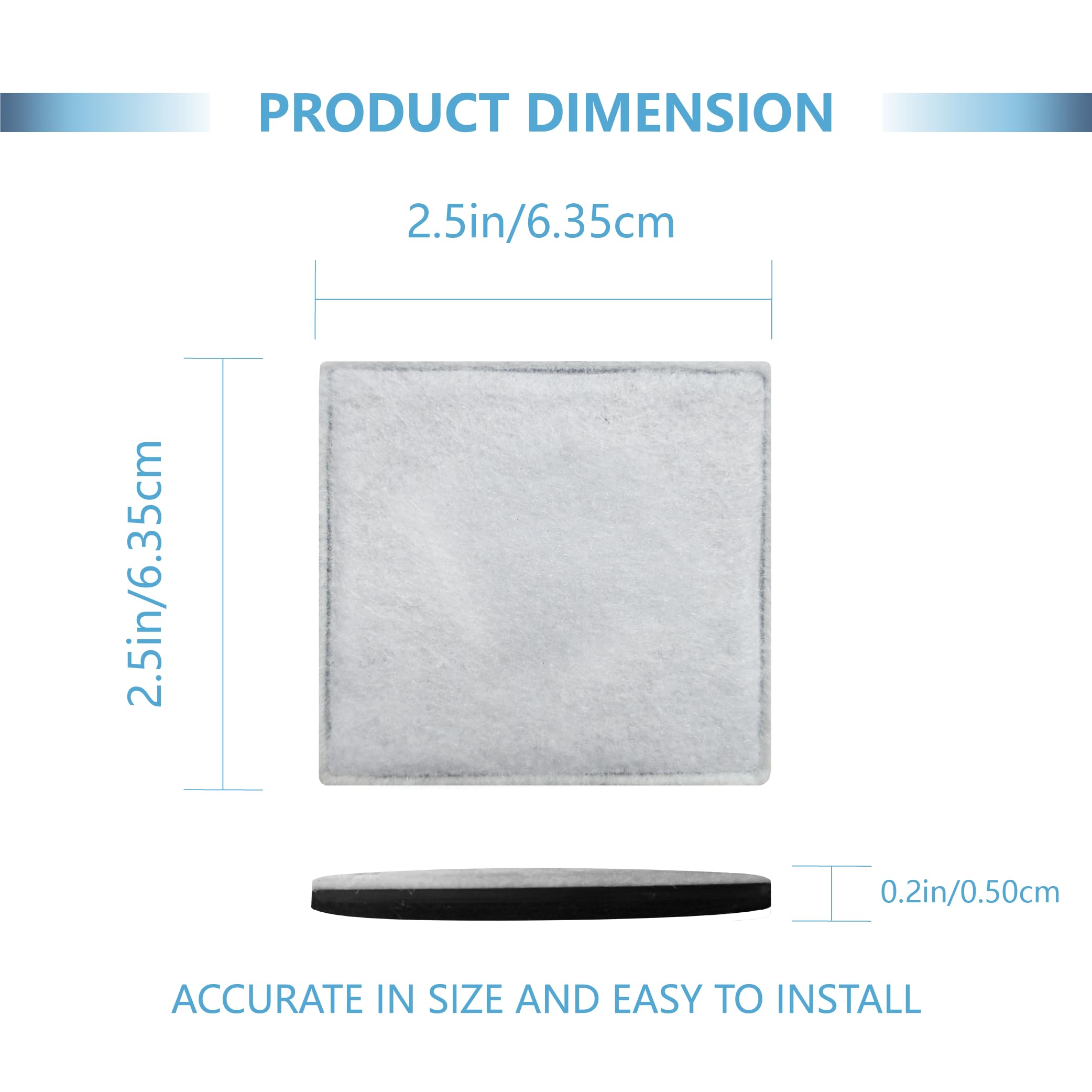 TOGGATH filtres alignés avec dimensions visibles, utile pour vérifier compatibilité