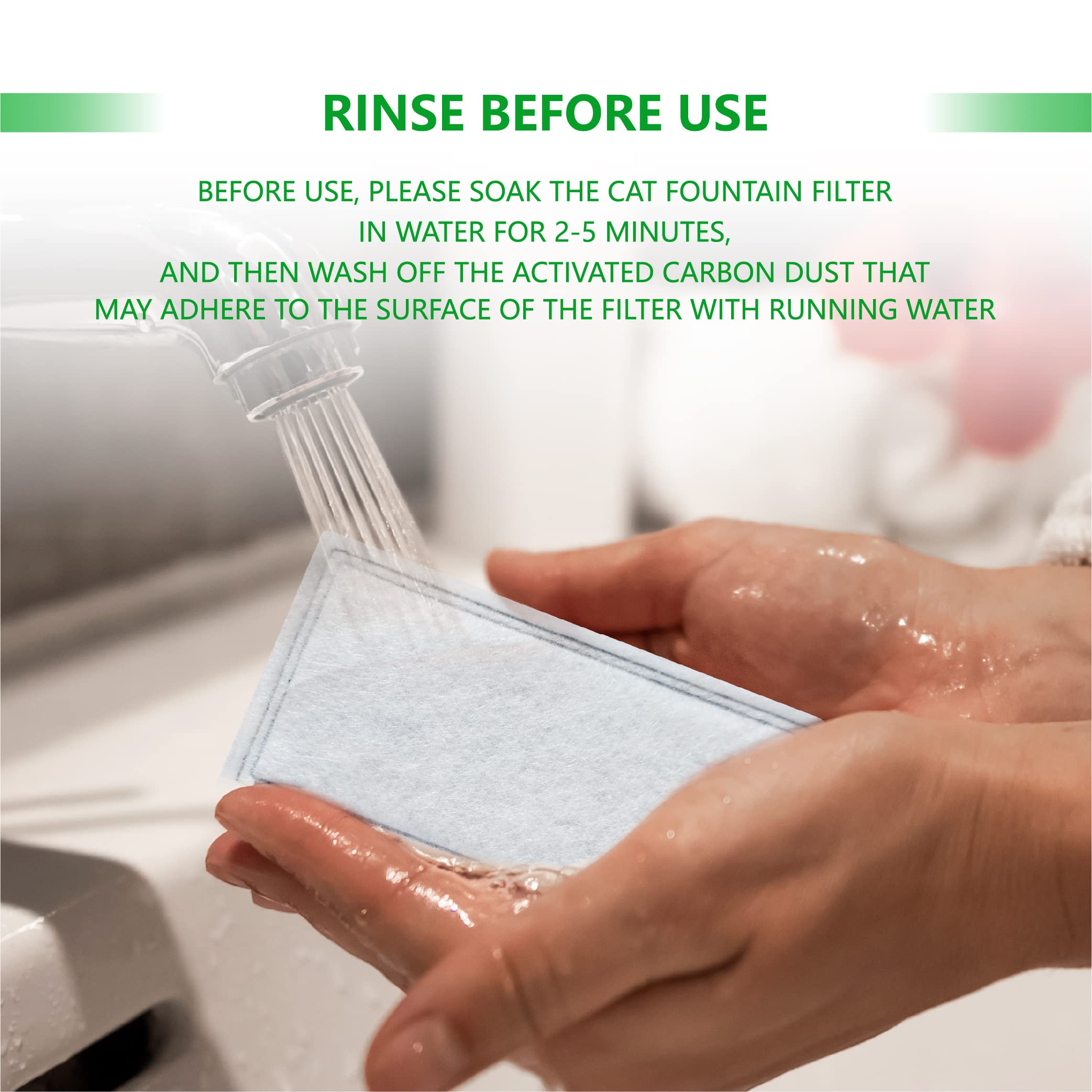 TOGGATH rinçage du filtre avant usage pour éliminer poussières de charbon