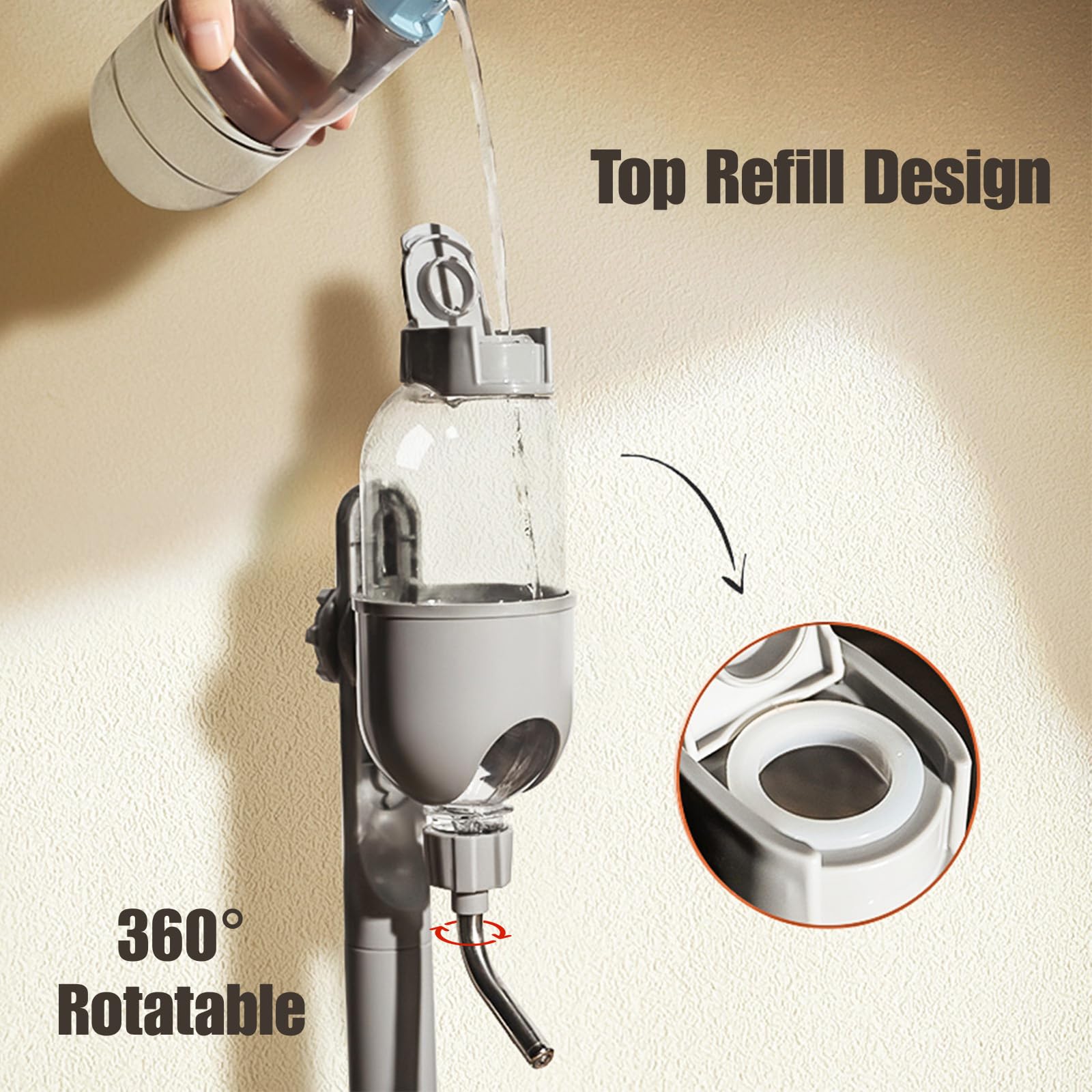 TOKAYIFE détail buse 10mm adapté aux petits rongeurs pour boire facilement