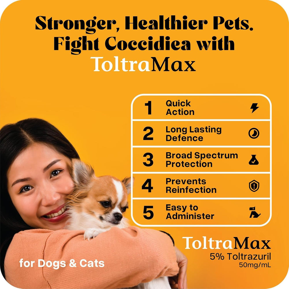 ToltraMax administration sur chien facilitée pour un dosage précis et sans stress