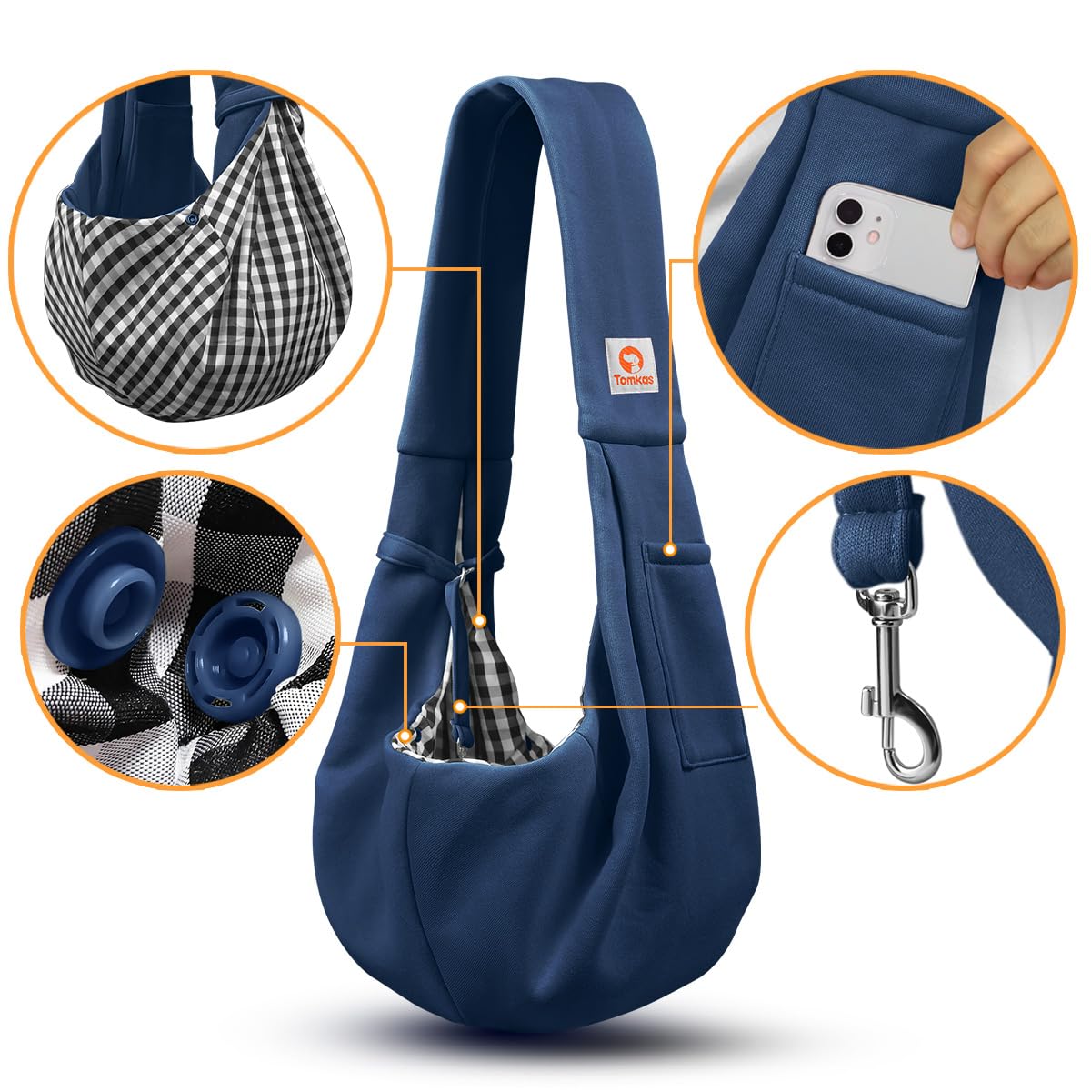 TOMKAS boucle de sécurité intérieure pour attacher le harnais