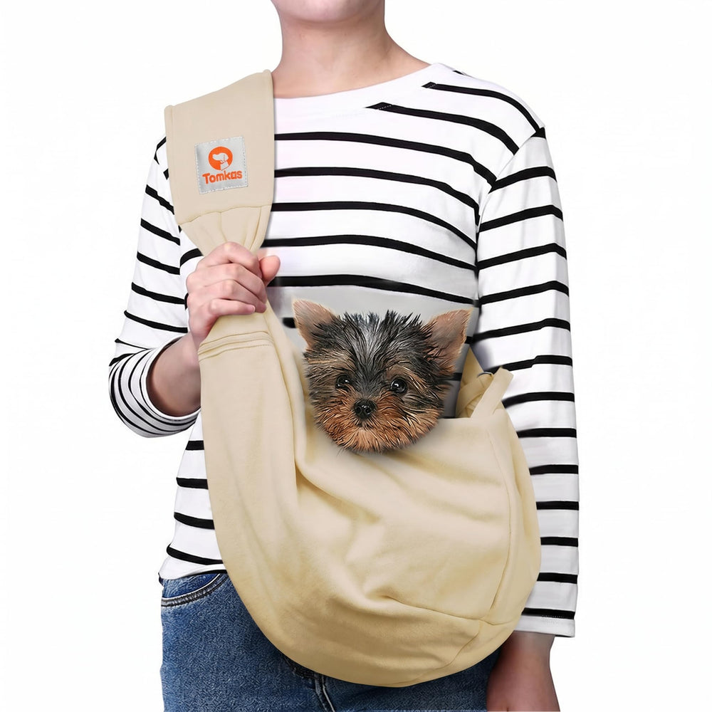 TOMKAS sac bandoulière face avec poche zippée montrant rangement sécurisé