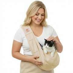 tomkas sac sling face avant crème montrant confort et maintien