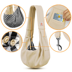 tomkas sac en usage avec chihuahua illustrant port mains libres sécurisé
