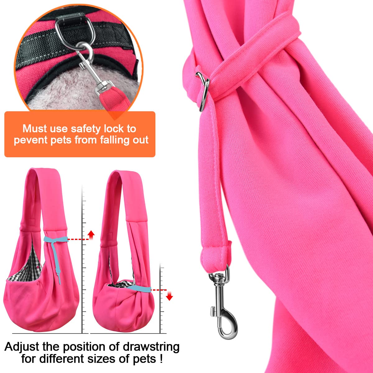 TOMKAS grande poche frontale pratique pour clés et friandises