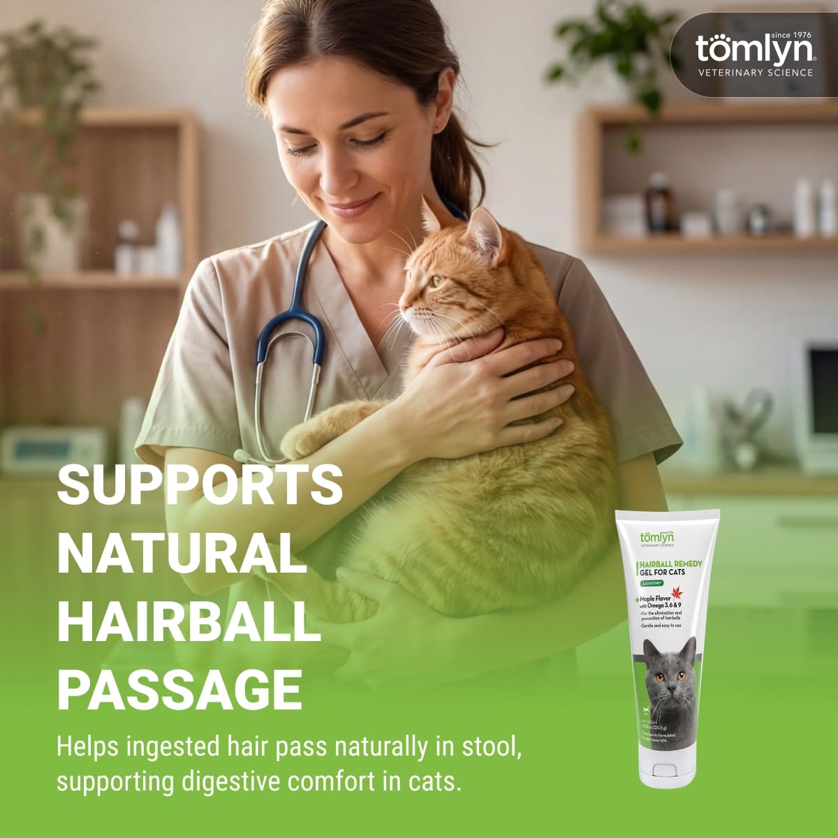 Tomlyn Laxatone texture gel onctueuse en gros plan, facilite le léchage et la distribution
