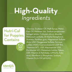Tomlyn Nutri-Cal administration directe au chiot, favorise apport calorique