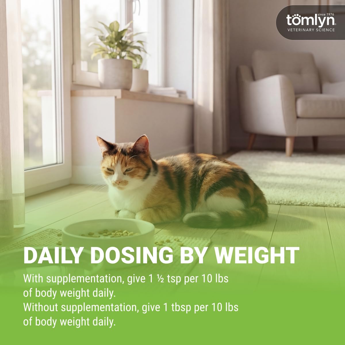 TOMLYN gel Nutri-Cal mélangé à une petite portion de pâtée pour encourager la prise