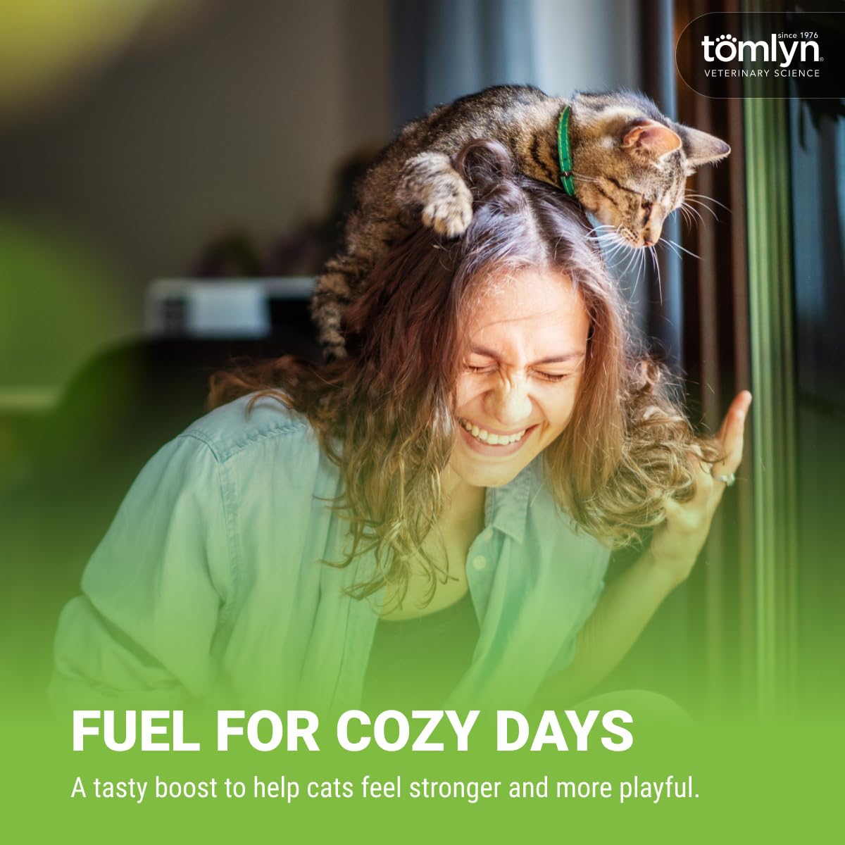 TOMLYN mise en scène d'un chat convalescent recevant Nutri-Cal comme supplément
