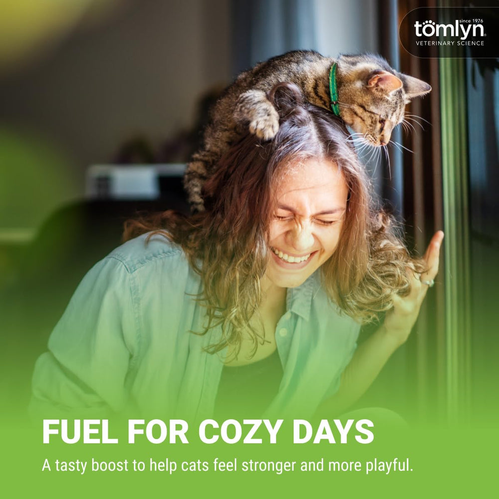 TOMLYN mise en scène d'un chat convalescent recevant Nutri-Cal comme supplément
