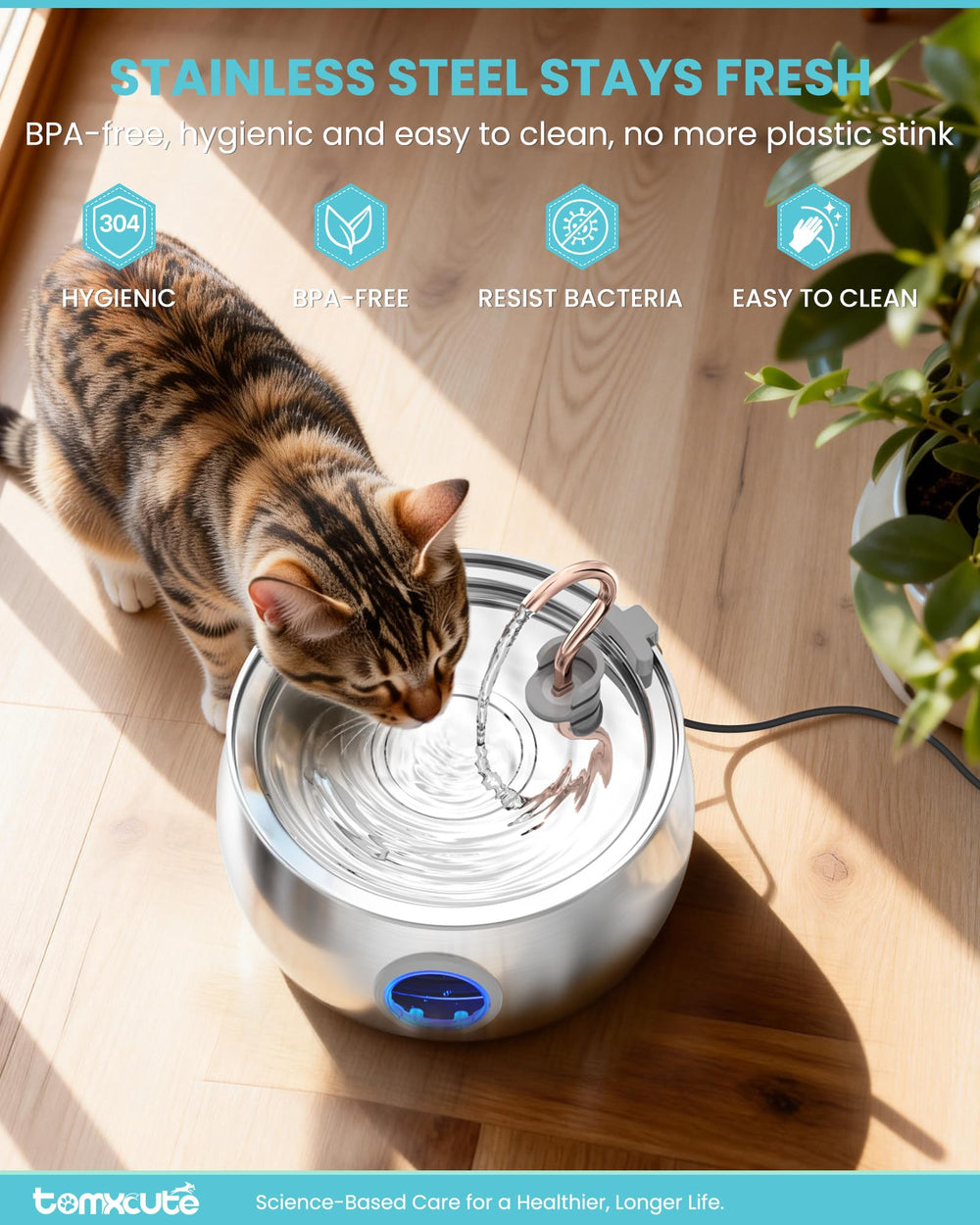 tomxcute cuve en acier inoxydable 304 nettoyage facile et hygiène durable