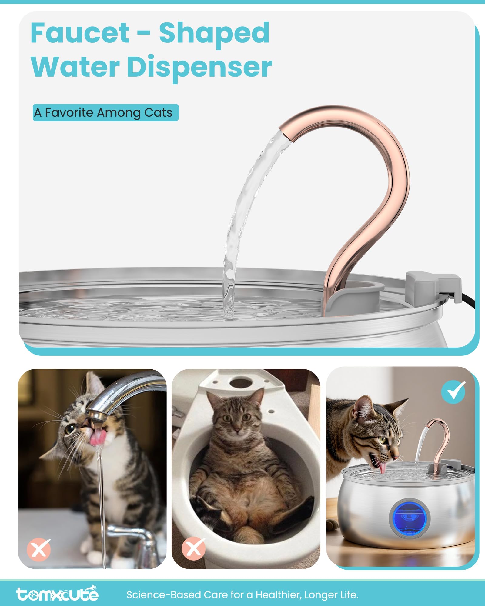 tomxcute fenêtre niveau d'eau visible contrôle rapide du volume restant