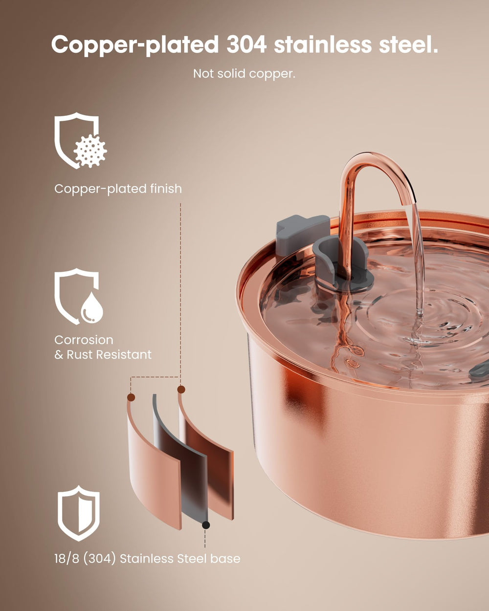 tomxcute réservoir ouvert 3,2L, grande capacité pour plusieurs jours