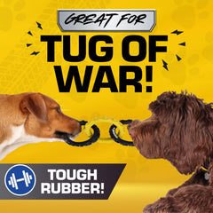 Tonka chien tirant l'anneau favorisant le jeu interactif et l'exercice