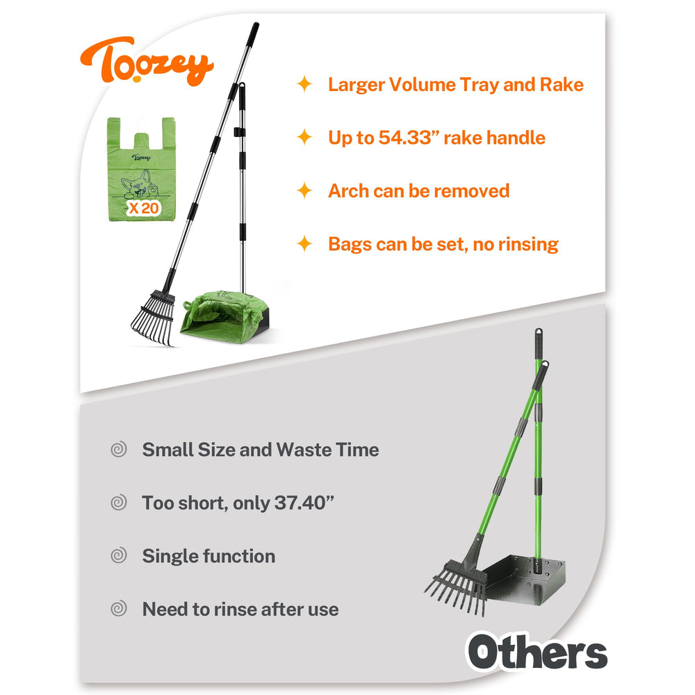 Toozey en usage dans un jardin facilitant nettoyage efficace