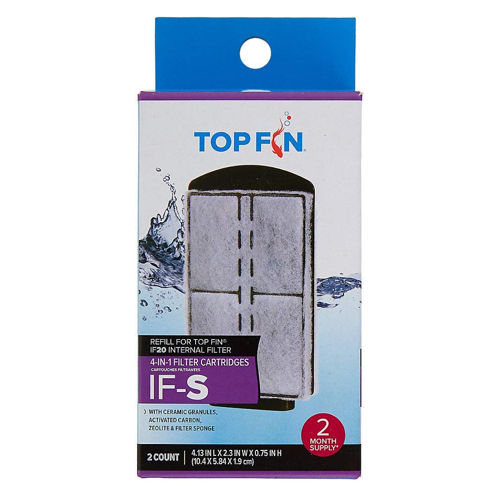 Top Fin image de la cartouche montrant la face avant et bénéfice filtration complète