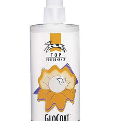 Top Performance GloCoat en usage sur chien humide, démêle rapidement et brillance