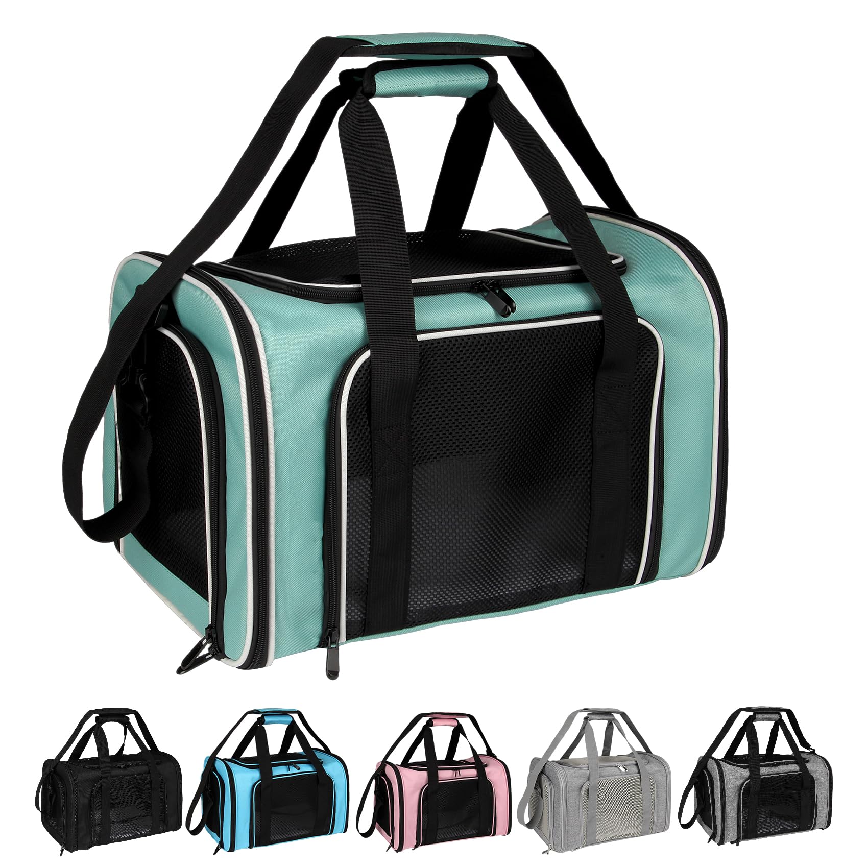 Top tasta face avant verte montrant design et rangement confortable