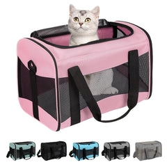 Top tasta vue avant du sac rose montrant sécurité et portabilité