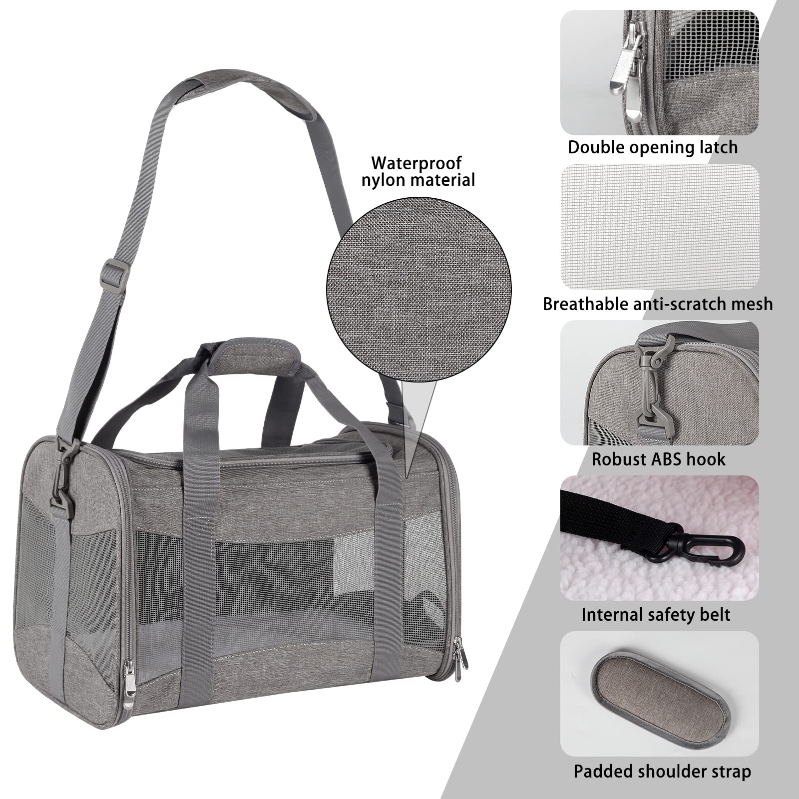 Top tasta sac installé sur siège de voiture pour transport sûr et stable