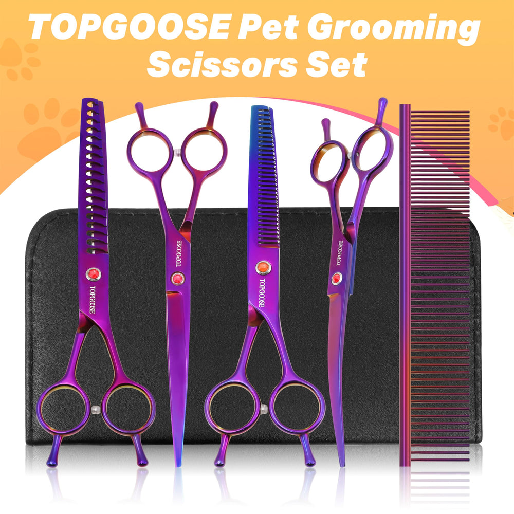 TOPGOOSE comparaison des ciseaux avec règle montrant dimensions utiles