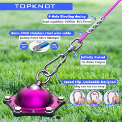 TOPKNOT close-up mécanisme 360° double bille empêchant les enchevêtrements
